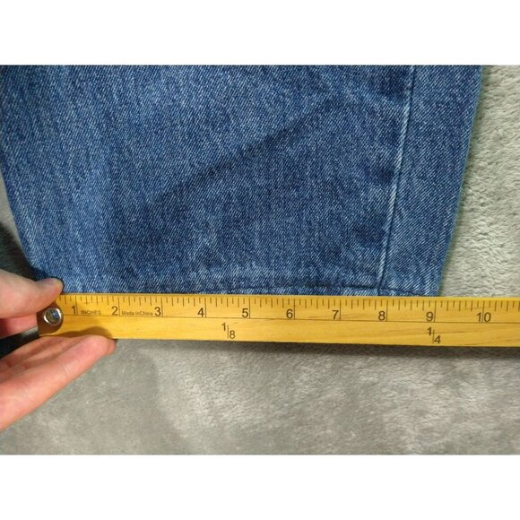 Levis 550 Jeans Mens 44x29 Blue Denim Relaxed Fit Tapered Leg Casual Dark Wash - Picture 6 of 10